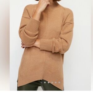 Anthropologie Maeve Camel Crystal Sweater